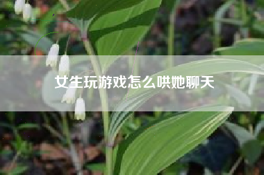 女生玩游戏怎么哄她聊天