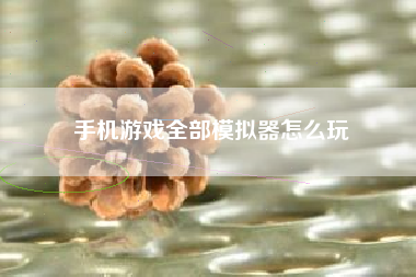 手机游戏全部模拟器怎么玩