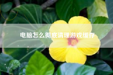 电脑怎么彻底清理游戏缓存