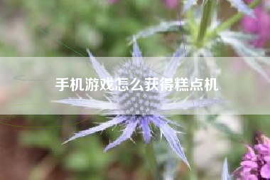 手机游戏怎么获得糕点机