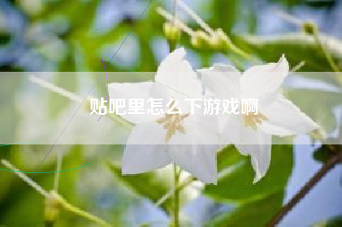 贴吧里怎么下游戏啊