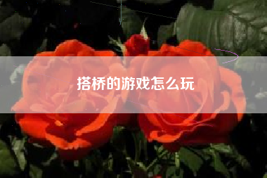 搭桥的游戏怎么玩