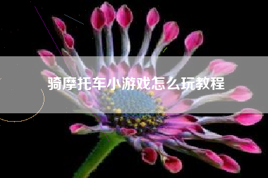 骑摩托车小游戏怎么玩教程