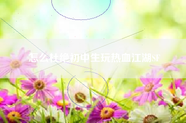 怎么杜绝初中生玩热血江湖SF