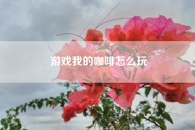 游戏我的咖啡怎么玩