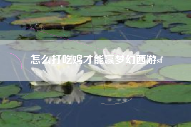 怎么打吃鸡才能赢梦幻西游sf