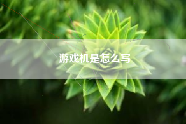 游戏机是怎么写