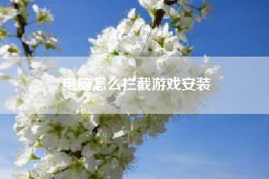 电脑怎么拦截游戏安装