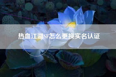 热血江湖SF怎么更换实名认证