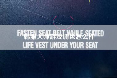 韩服大师游戏调色怎么样