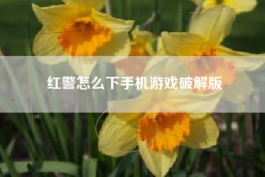 红警怎么下手机游戏破解版