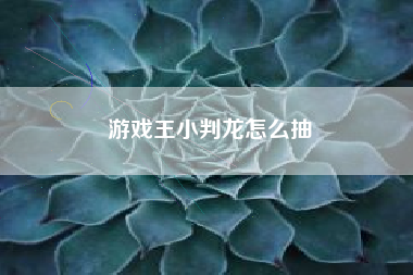 游戏王小判龙怎么抽