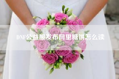 DNF公益服发布网里糖饼怎么读