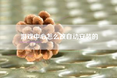 游戏中心怎么改自动安装的