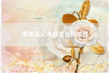 苹果笔记本要怎么玩游戏