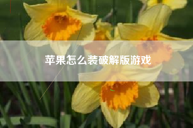 苹果怎么装破解版游戏