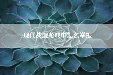 现代战舰游戏中怎么举报