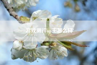 游戏测评up主怎么样