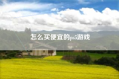怎么买便宜的ps5游戏
