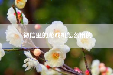 微信里的游戏机怎么用的