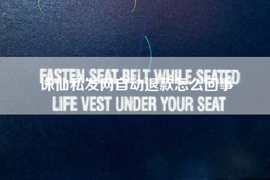 诛仙私发网自动退款怎么回事