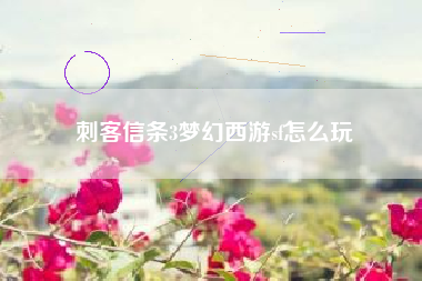 刺客信条3梦幻西游sf怎么玩