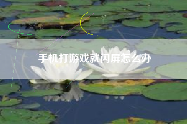 手机打游戏就闪屏怎么办