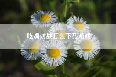吃鸡对战怎么下载游戏