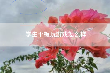 学生平板玩游戏怎么样