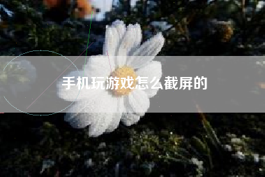 手机玩游戏怎么截屏的