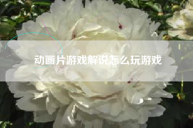 动画片游戏解说怎么玩游戏