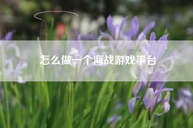 怎么做一个海战游戏平台