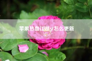 苹果热血江湖SF怎么更新