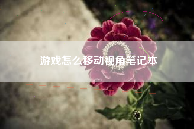 游戏怎么移动视角笔记本