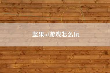 坚果n1游戏怎么玩