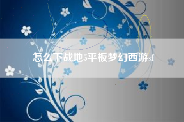 怎么下战地5平板梦幻西游sf