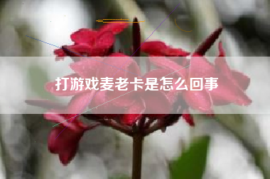 打游戏麦老卡是怎么回事
