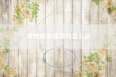 我想看表情游戏怎么玩