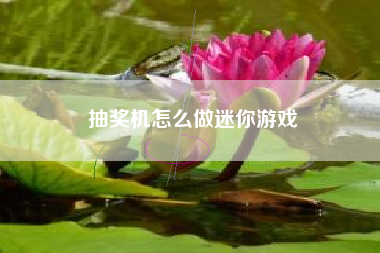 抽奖机怎么做迷你游戏