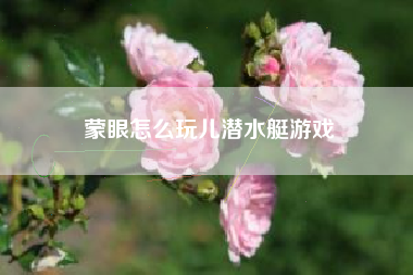 蒙眼怎么玩儿潜水艇游戏