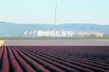 游戏怎么区分